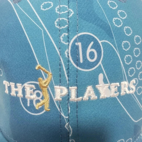 Ahead Special Edition,Classic Fit,The Players,Blue/White  Golf Hat. - Picture 5 of 8